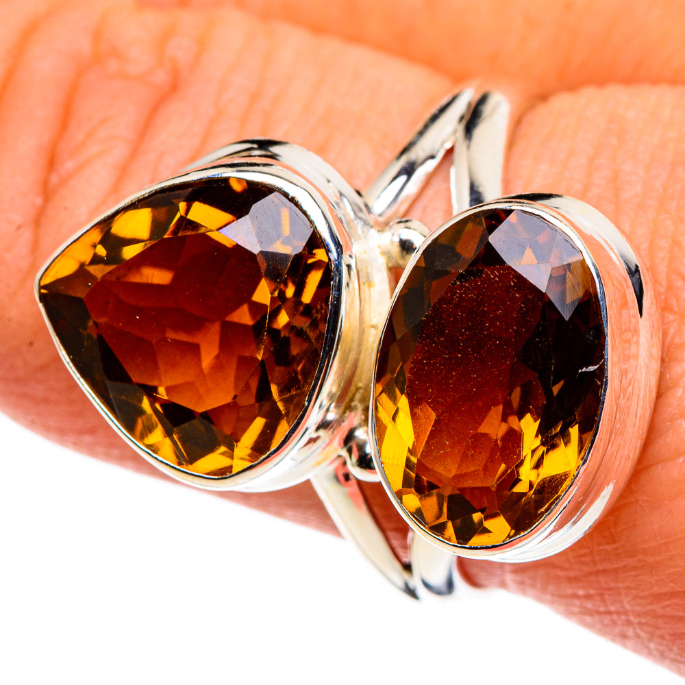 Mandarin Citrine Rings handcrafted by Ana Silver Co - RING86296