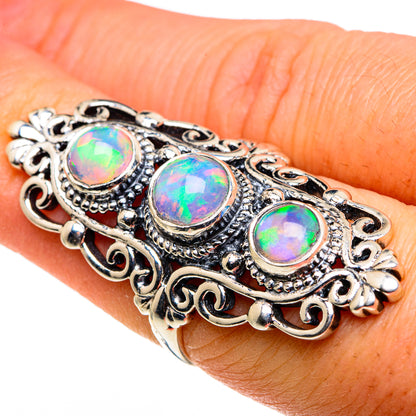 Ethiopian Opal Rings handcrafted by Ana Silver Co - RING86305