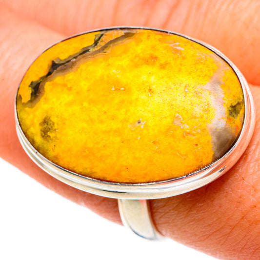 Bumble Bee Jasper Rings handcrafted by Ana Silver Co - RING86306
