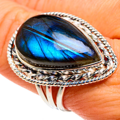Labradorite Rings handcrafted by Ana Silver Co - RING86309