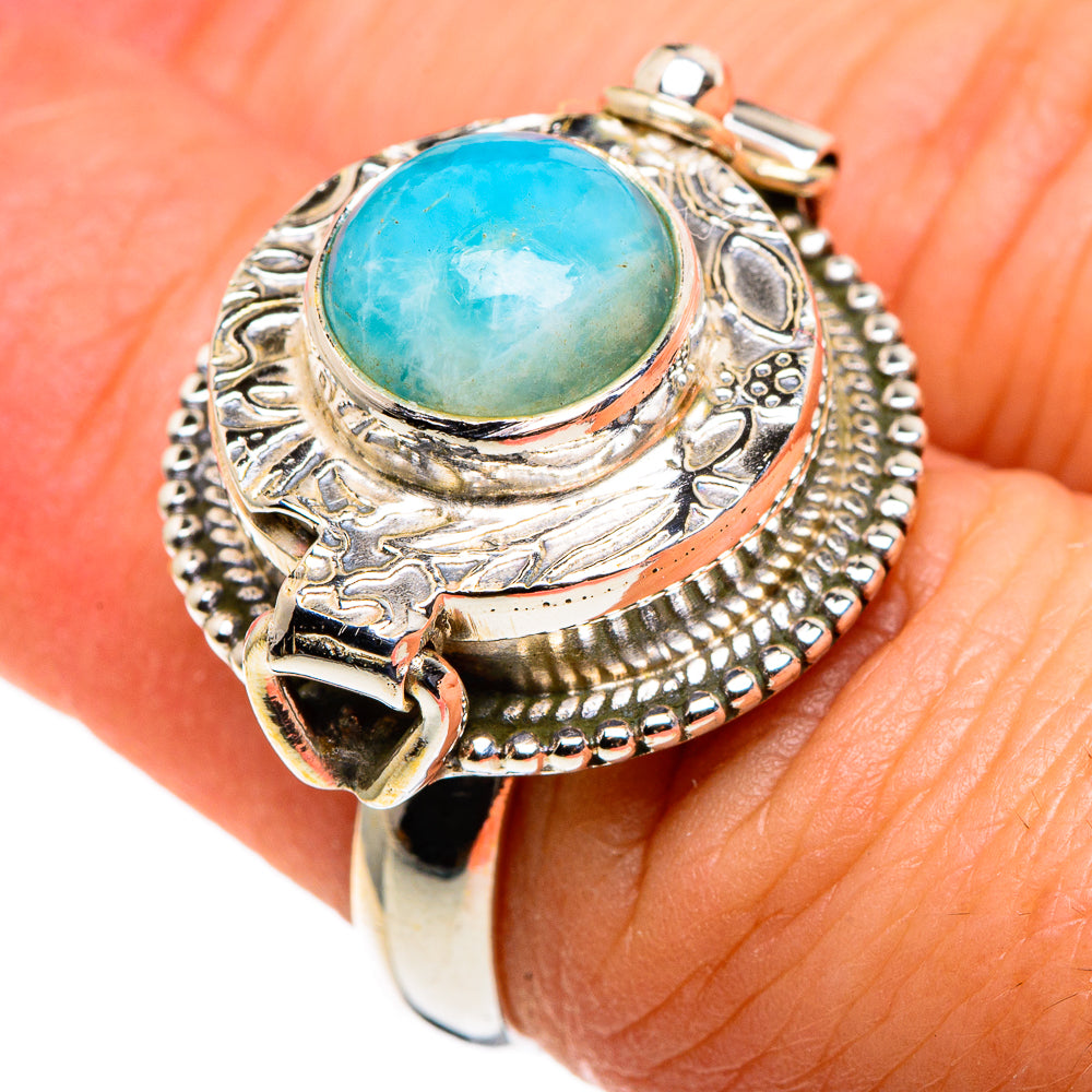 Larimar Rings handcrafted by Ana Silver Co - RING86311