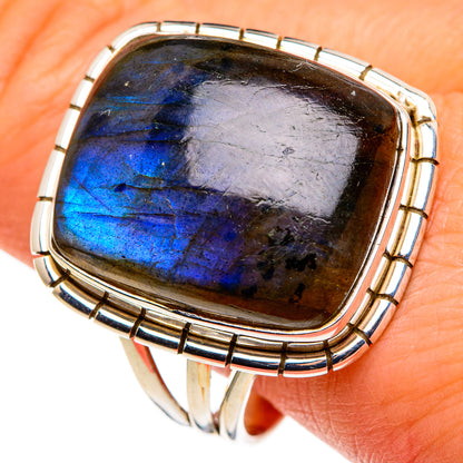Labradorite Rings handcrafted by Ana Silver Co - RING86312