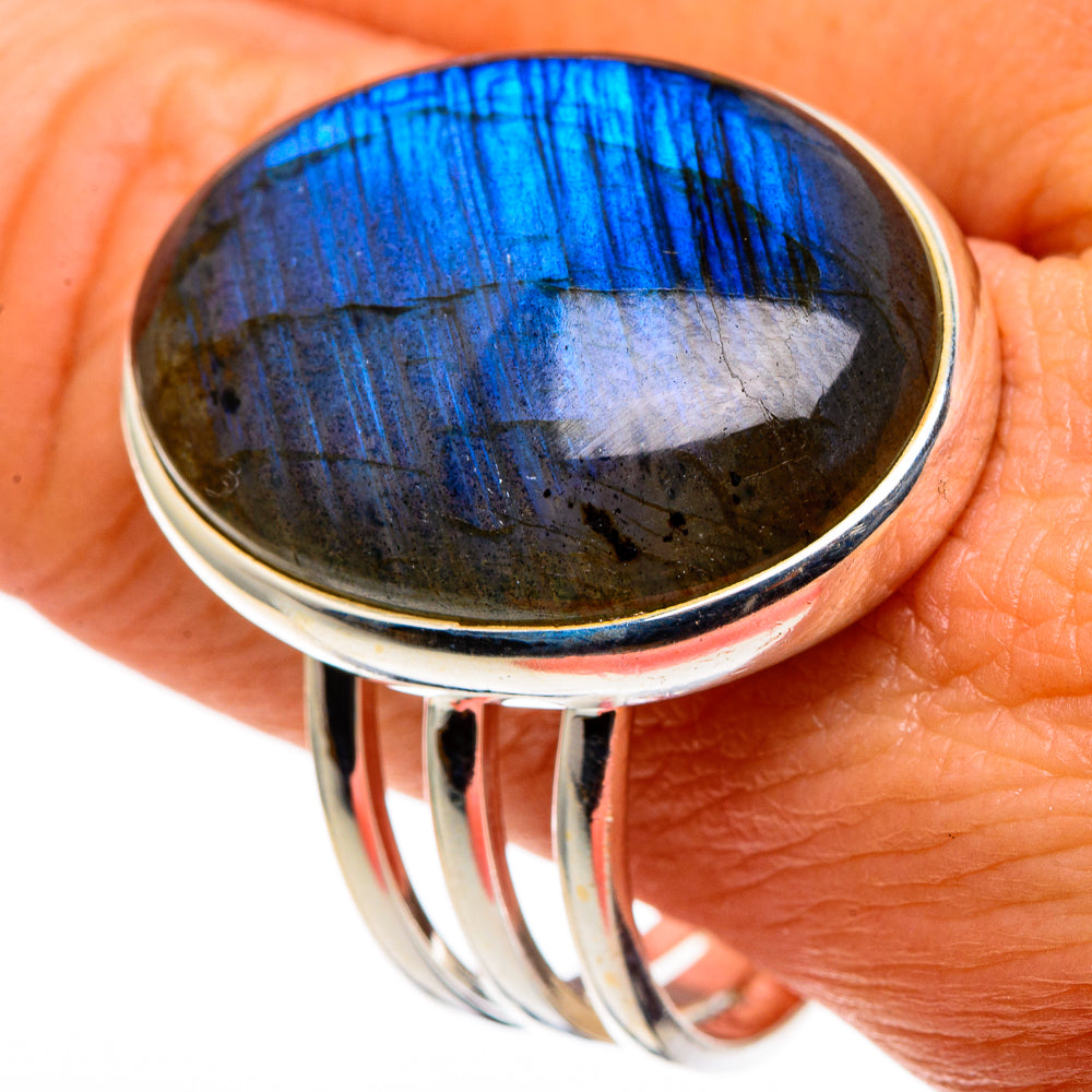 Labradorite Rings handcrafted by Ana Silver Co - RING86316