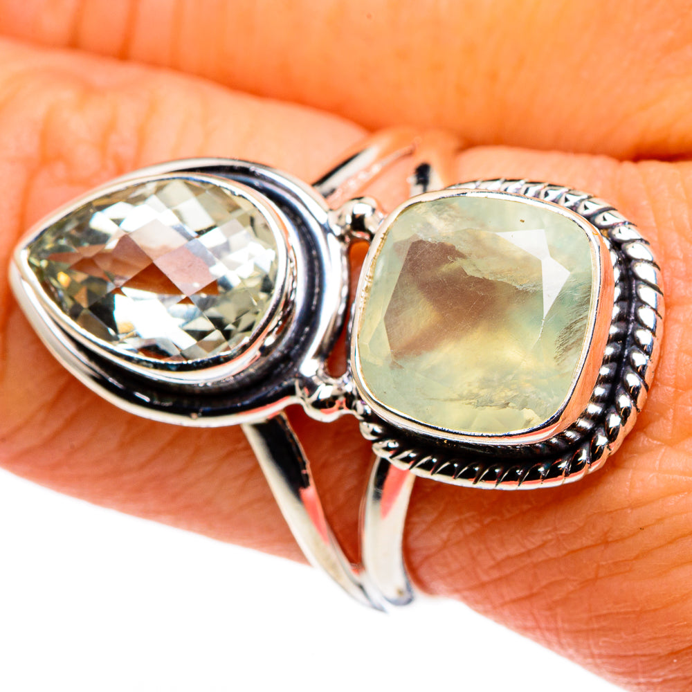 Prehnite Rings handcrafted by Ana Silver Co - RING86320