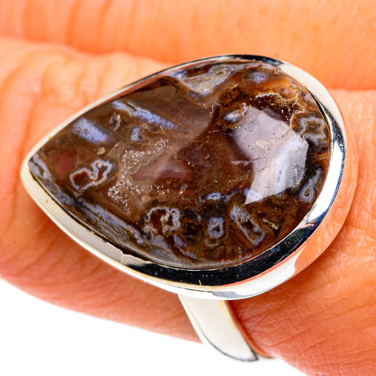 Turkish Tube Agate Rings handcrafted by Ana Silver Co - RING86322