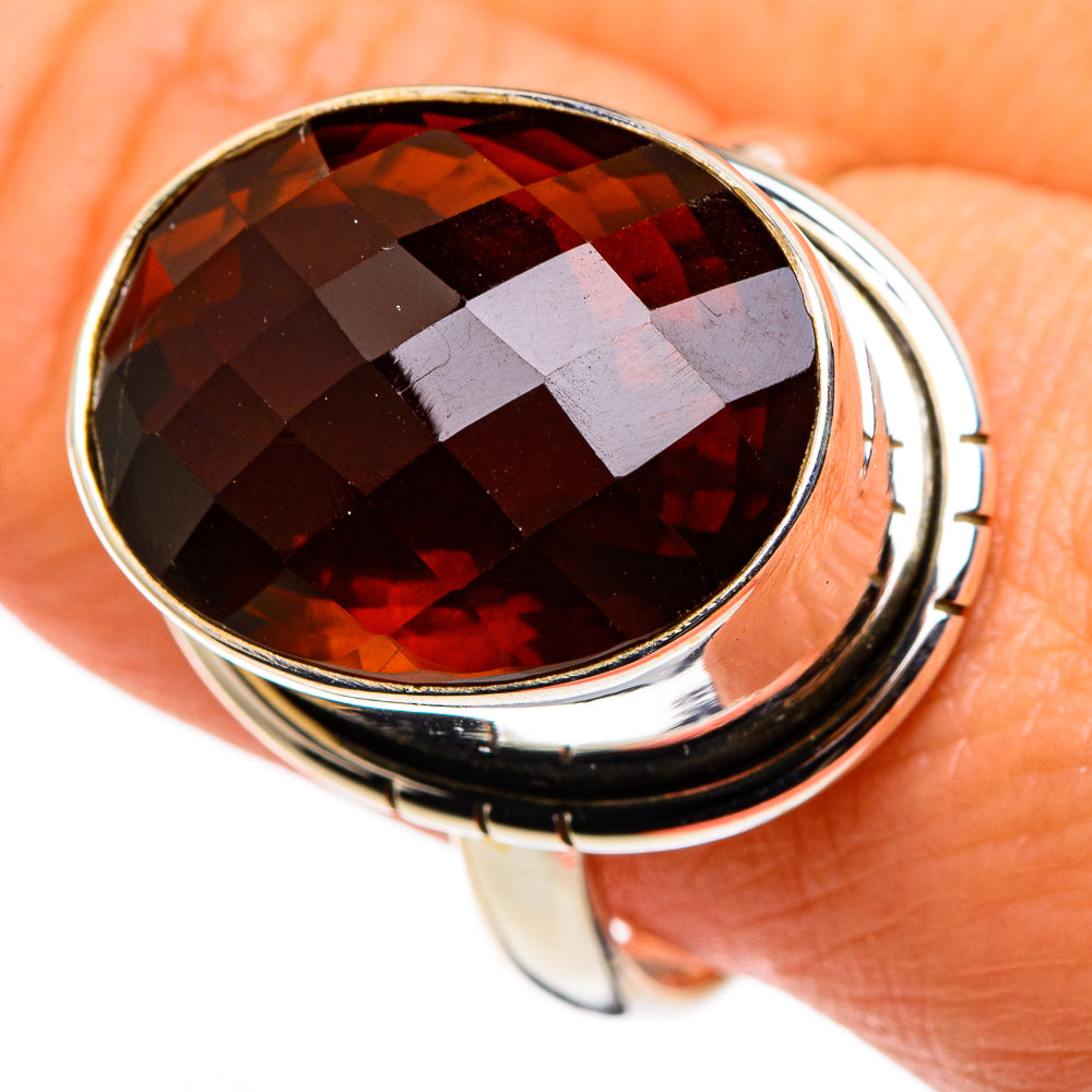 Mandarin Citrine Rings handcrafted by Ana Silver Co - RING86327