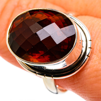 Mandarin Citrine Rings handcrafted by Ana Silver Co - RING86327