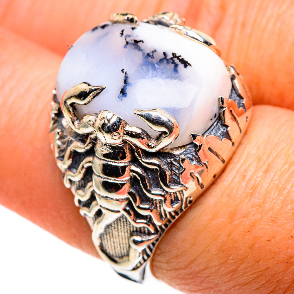 Dendritic Opal Rings handcrafted by Ana Silver Co - RING86335