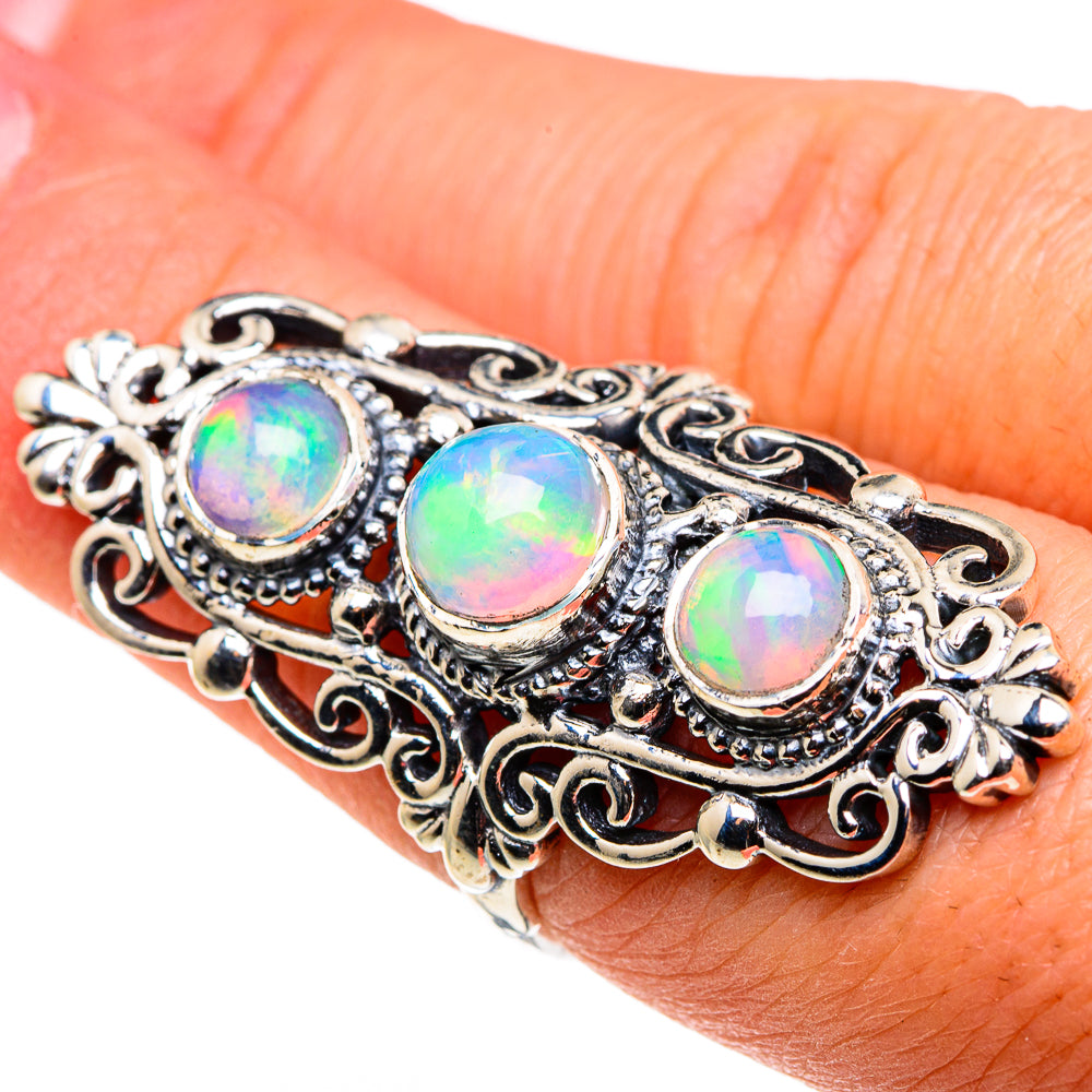 Ethiopian Opal Rings handcrafted by Ana Silver Co - RING86338