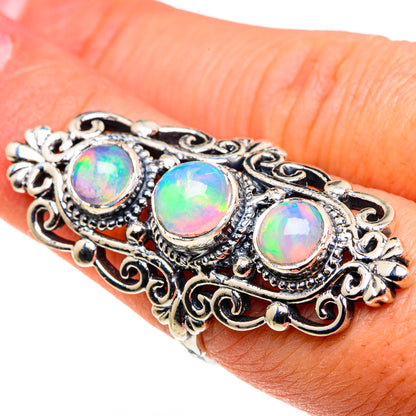 Ethiopian Opal Rings handcrafted by Ana Silver Co - RING86338