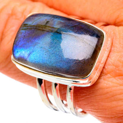 Labradorite Rings handcrafted by Ana Silver Co - RING86343