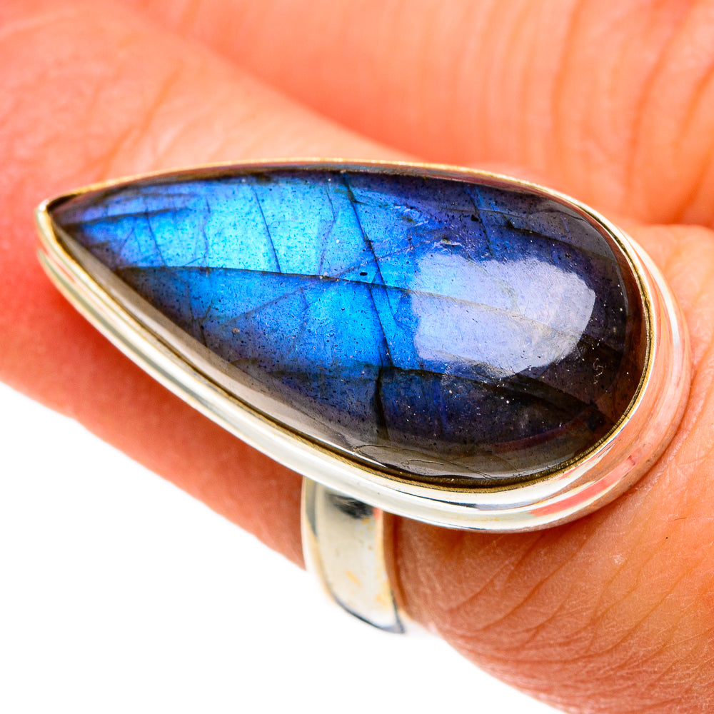 Labradorite Rings handcrafted by Ana Silver Co - RING86345