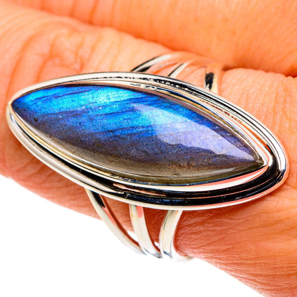 Labradorite Rings handcrafted by Ana Silver Co - RING86348