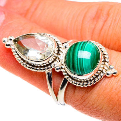 Malachite Rings handcrafted by Ana Silver Co - RING86353