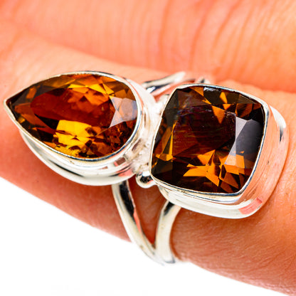 Mandarin Citrine Rings handcrafted by Ana Silver Co - RING86356