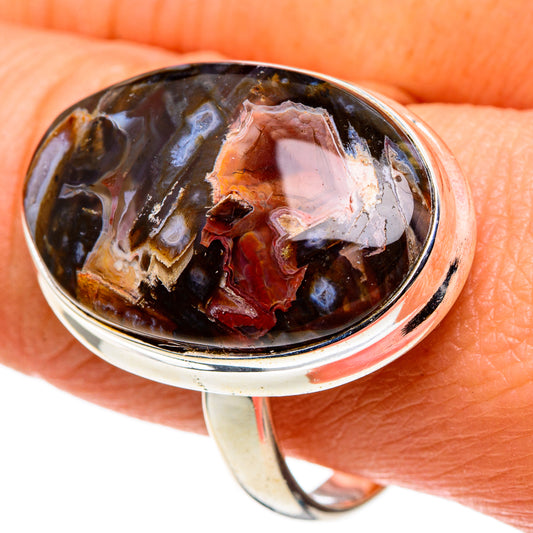 Turkish Tube Agate Rings handcrafted by Ana Silver Co - RING86360