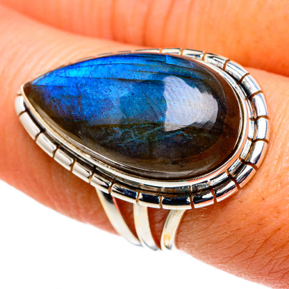 Labradorite Rings handcrafted by Ana Silver Co - RING86374