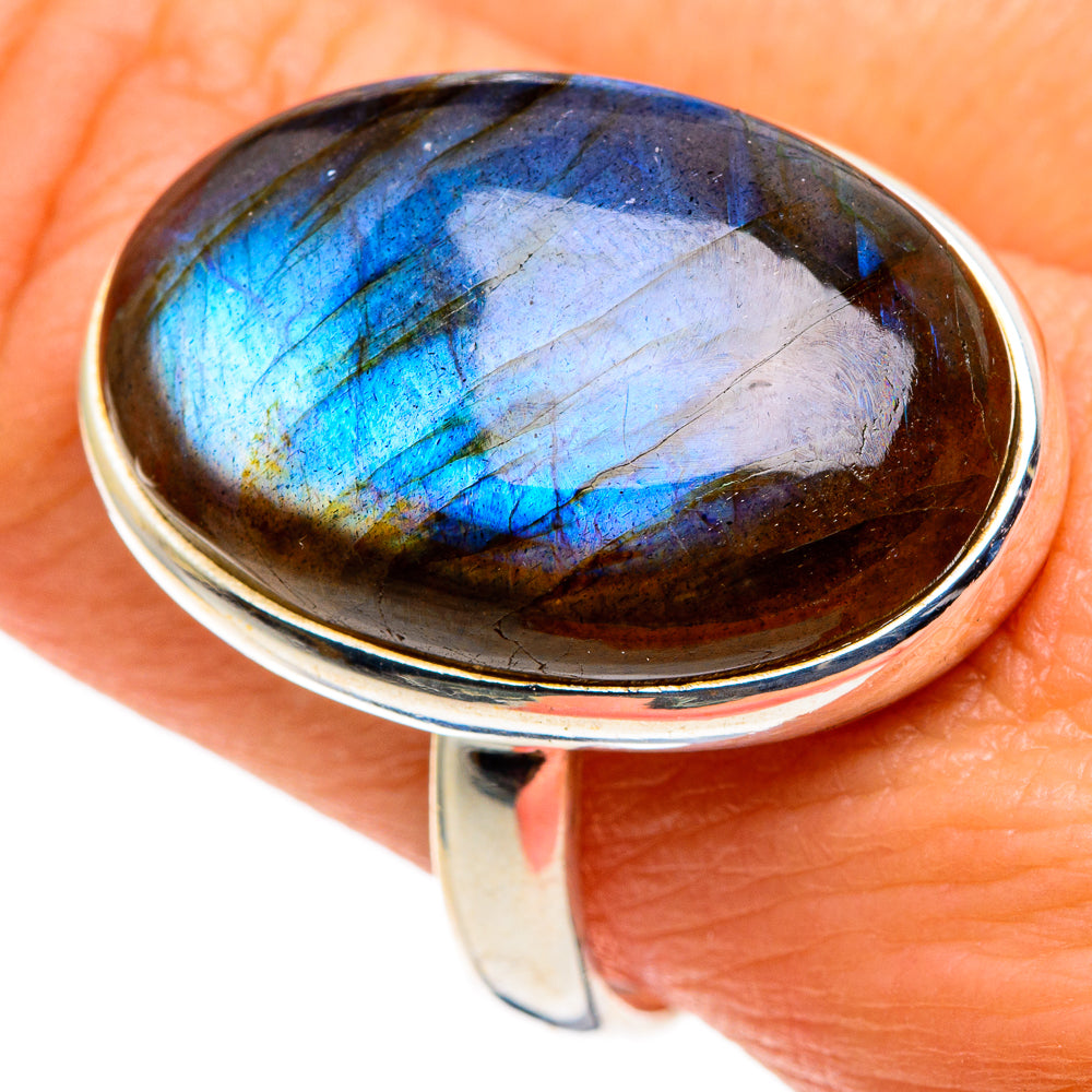 Labradorite Rings handcrafted by Ana Silver Co - RING86375