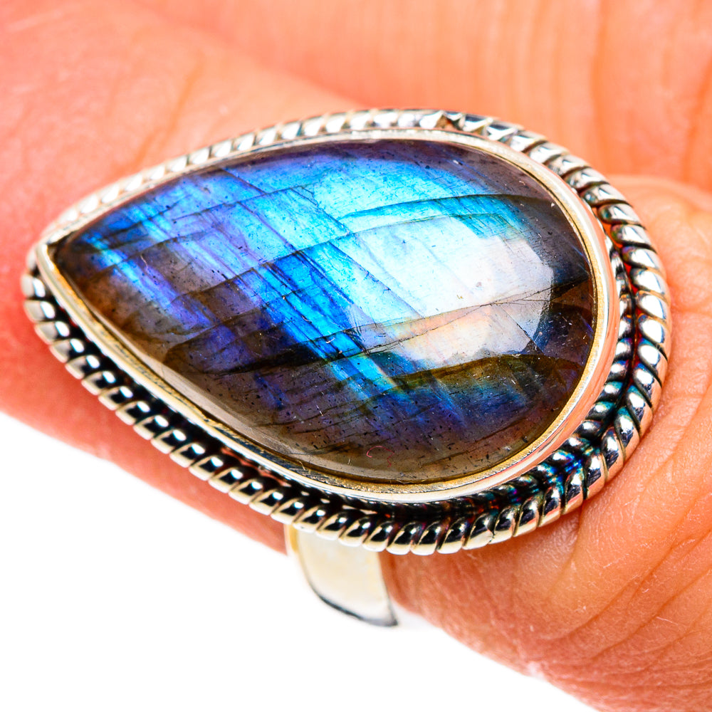 Labradorite Rings handcrafted by Ana Silver Co - RING86377