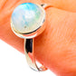 Rainbow Moonstone Rings handcrafted by Ana Silver Co - RING86379