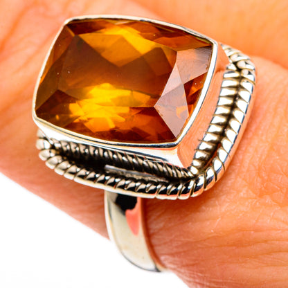 Mandarin Citrine Rings handcrafted by Ana Silver Co - RING86387