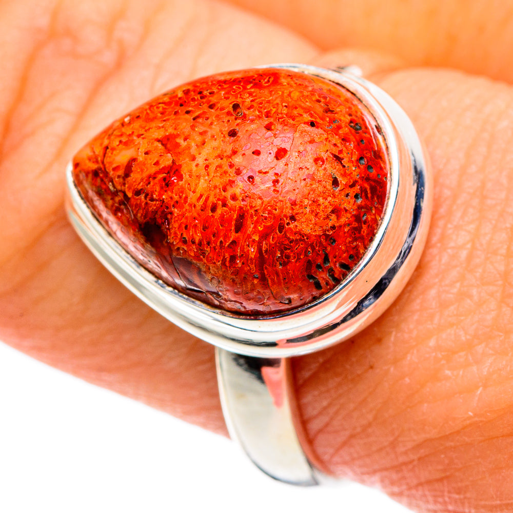 Sponge Coral Rings handcrafted by Ana Silver Co - RING86388