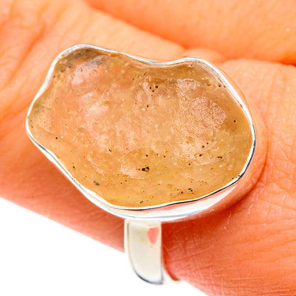 Libyan Desert Glass Rings handcrafted by Ana Silver Co - RING86391