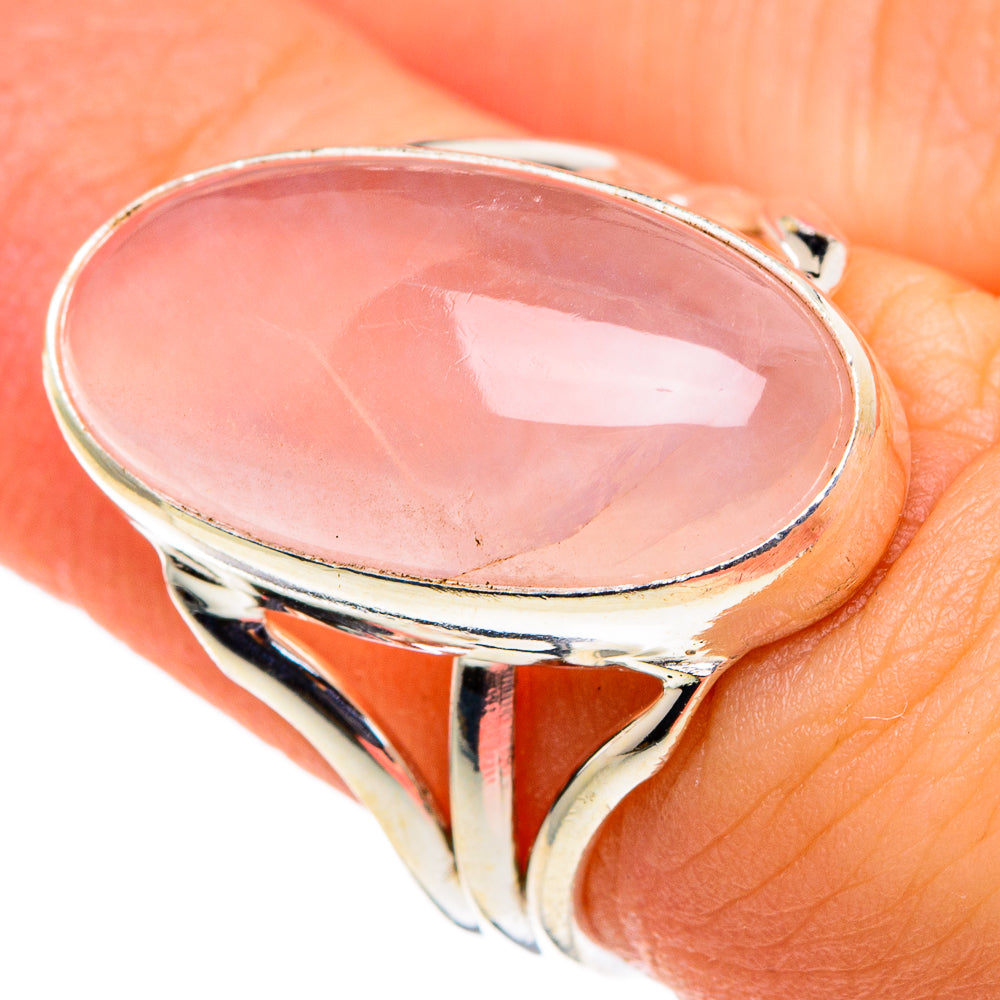 Rose Quartz Rings handcrafted by Ana Silver Co - RING86394