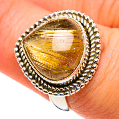 Rutilated Quartz Rings handcrafted by Ana Silver Co - RING86398