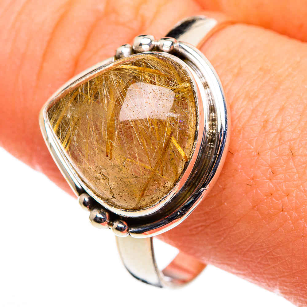 Rutilated Quartz Rings handcrafted by Ana Silver Co - RING86399