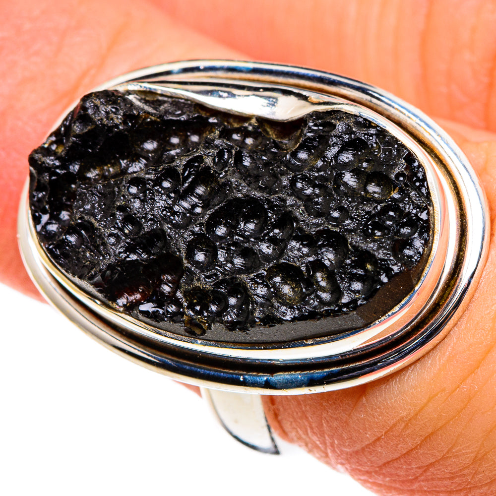 Tektite Rings handcrafted by Ana Silver Co - RING86400