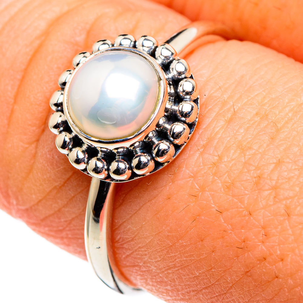 Cultured Pearl Rings handcrafted by Ana Silver Co - RING86404