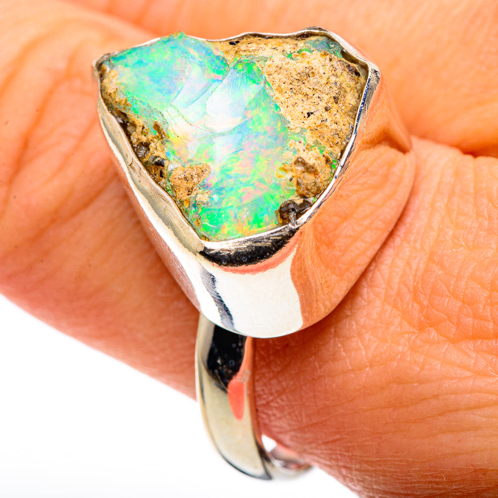 Ethiopian Opal Rings handcrafted by Ana Silver Co - RING86409