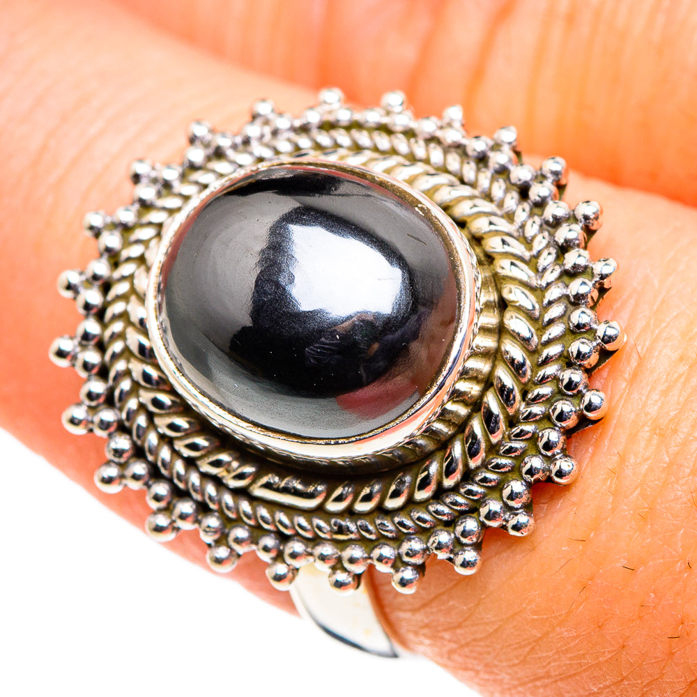 Hematite Rings handcrafted by Ana Silver Co - RING86411
