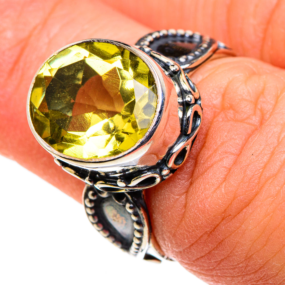 Citrine Rings handcrafted by Ana Silver Co - RING86413