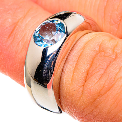 Blue Topaz Rings handcrafted by Ana Silver Co - RING86415