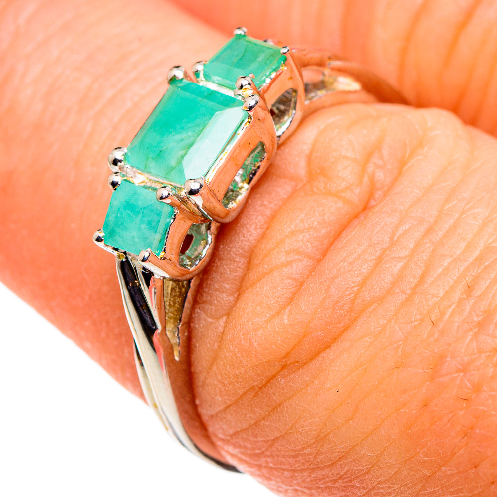 Emerald Rings handcrafted by Ana Silver Co - RING86419