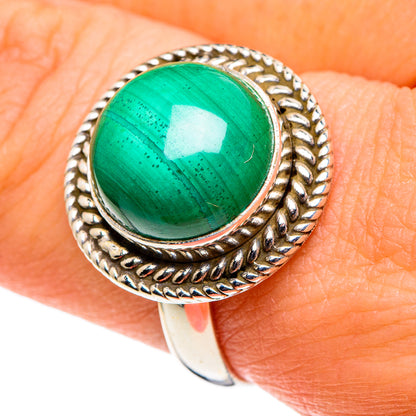 Malachite Rings handcrafted by Ana Silver Co - RING86420