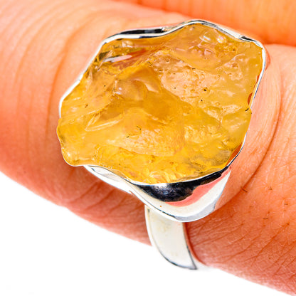 Libyan Desert Glass Rings handcrafted by Ana Silver Co - RING86424