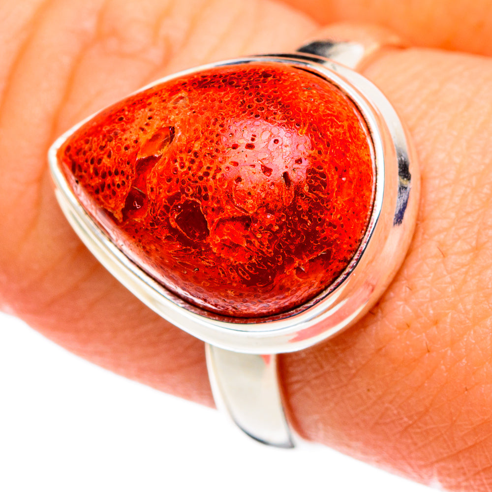 Sponge Coral Rings handcrafted by Ana Silver Co - RING86425