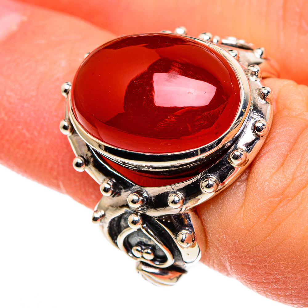 Carnelian Rings handcrafted by Ana Silver Co - RING86426