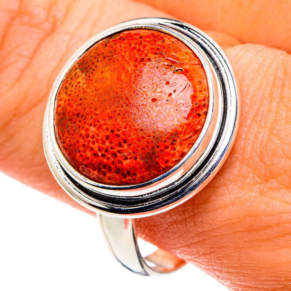 Sponge Coral Rings handcrafted by Ana Silver Co - RING86428