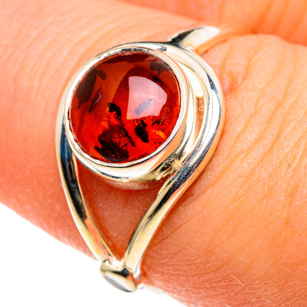 Baltic Amber Rings handcrafted by Ana Silver Co - RING86430
