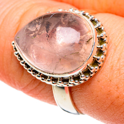 Rose Quartz Rings handcrafted by Ana Silver Co - RING86432