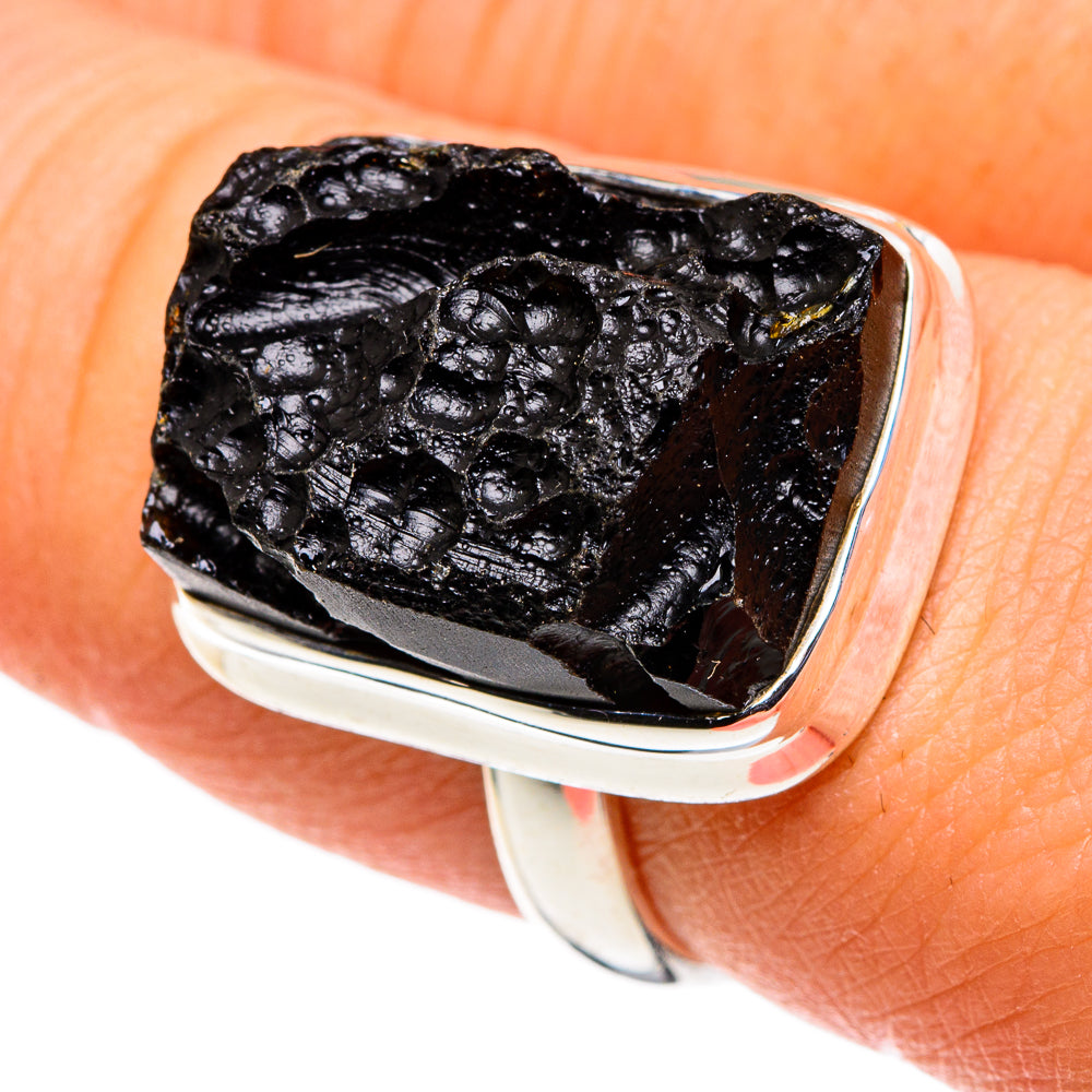 Tektite Rings handcrafted by Ana Silver Co - RING86436