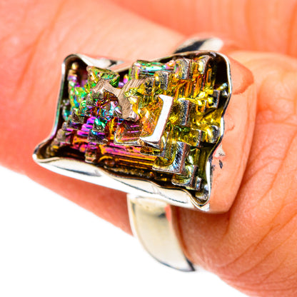 Bismuth Crystal Rings handcrafted by Ana Silver Co - RING86443