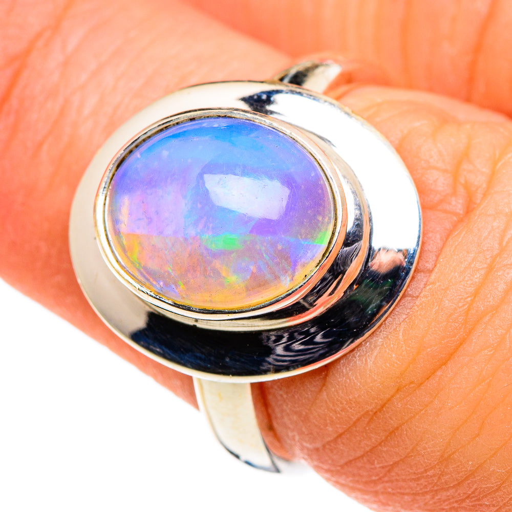 Ethiopian Opal Rings handcrafted by Ana Silver Co - RING86444