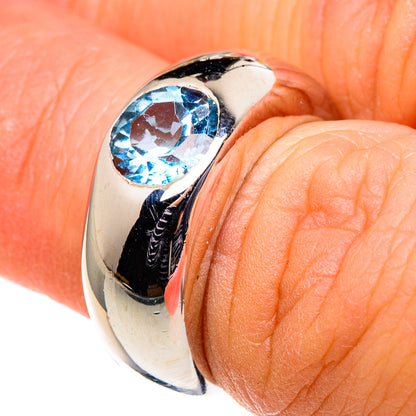 Blue Topaz Rings handcrafted by Ana Silver Co - RING86448