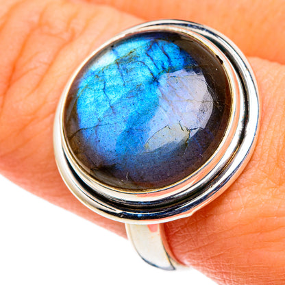 Labradorite Rings handcrafted by Ana Silver Co - RING86449