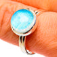 Rainbow Moonstone Rings handcrafted by Ana Silver Co - RING86452